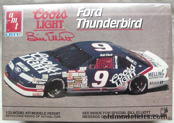 AMT 1/25 Bill Elliot Coors Light Ford Thunderbird, 6740 plastic model kit